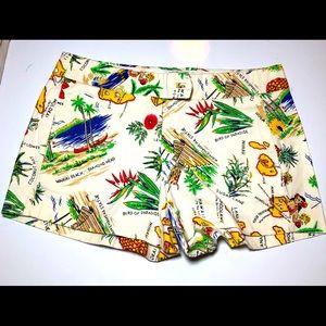 J. Crew Hawaiian print shorts